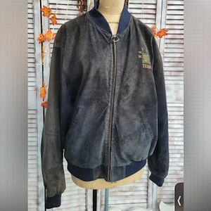 NAF NAF France Leather bomber jacket, varsity, 80’s, 90’s, streetwear